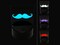 Handlebar Mustache Moustache Silhouette 3D Illusion LED Night Light Sign Nightstand Desk Lamp